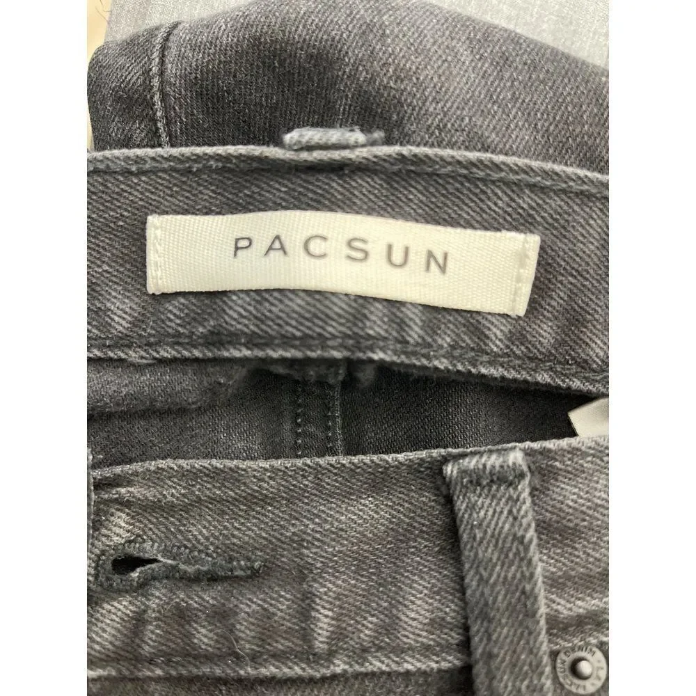 Pacsun Men’s Black Stacked Skinny Jeans Size 36 x 32